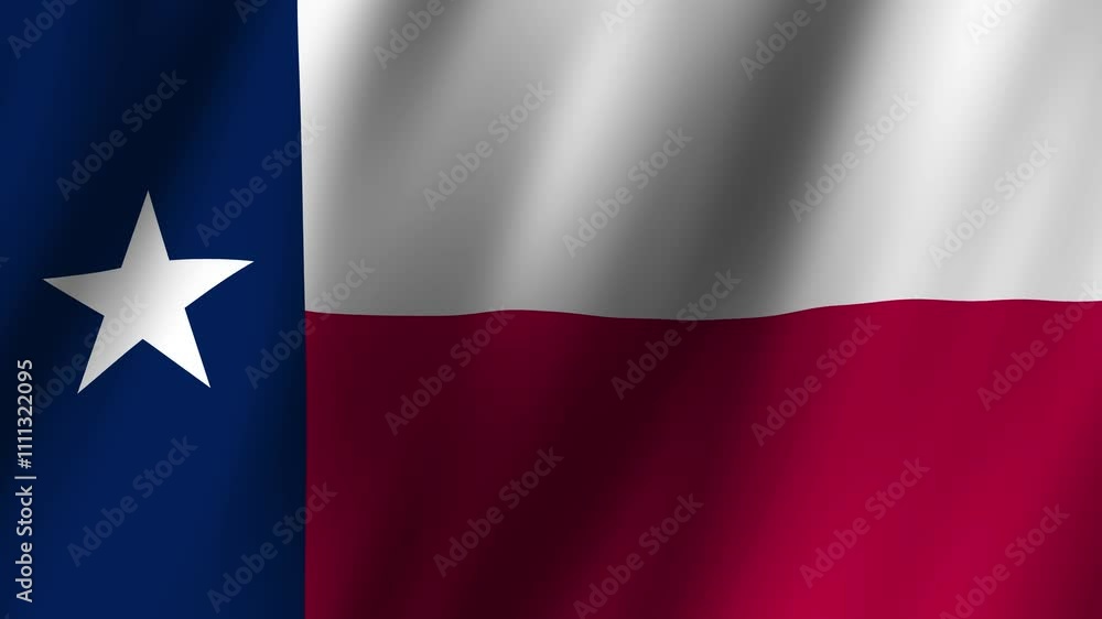 Animated Flag of Texas, USA 4k video Animated Flag of Texas, USA 4k video