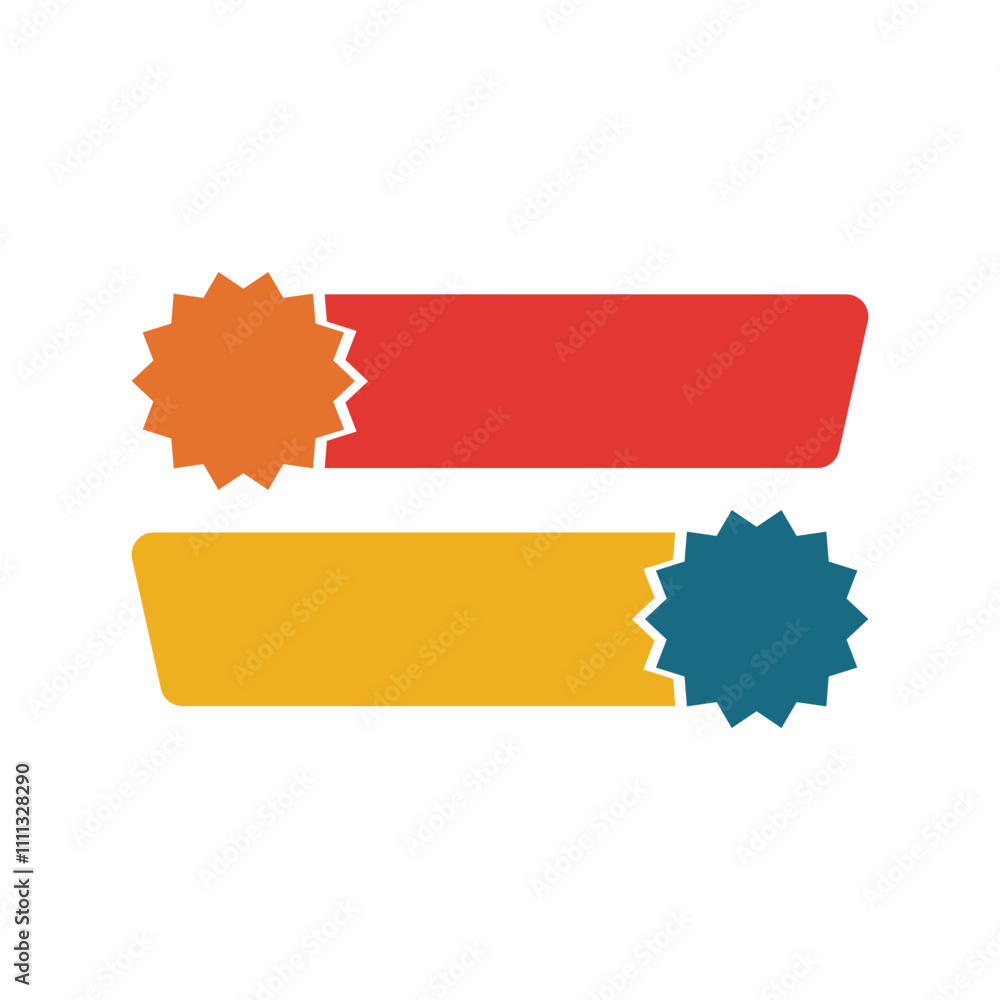 Element retro shape unique design with blank background Element retro shape unique design with blank background