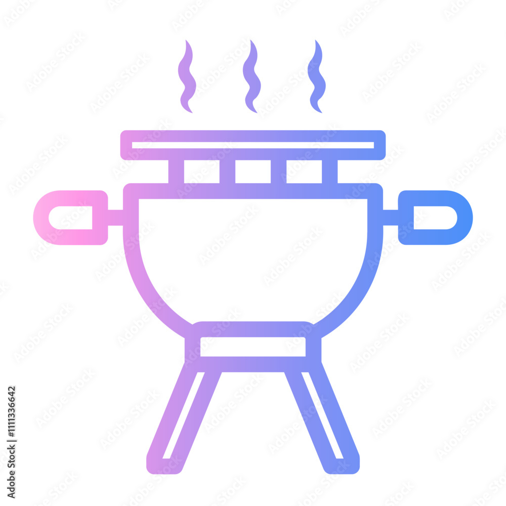 barbeque Line Gradient Icon barbeque Line Gradient Icon