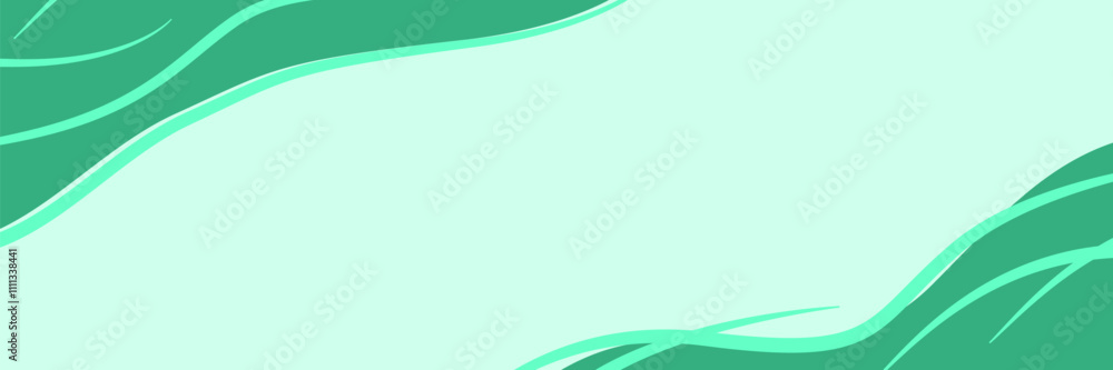 Abstract banner from abstract line and shapes on green template concept vector design. Abstract banner from abstract line and shapes on green template concept vector design.