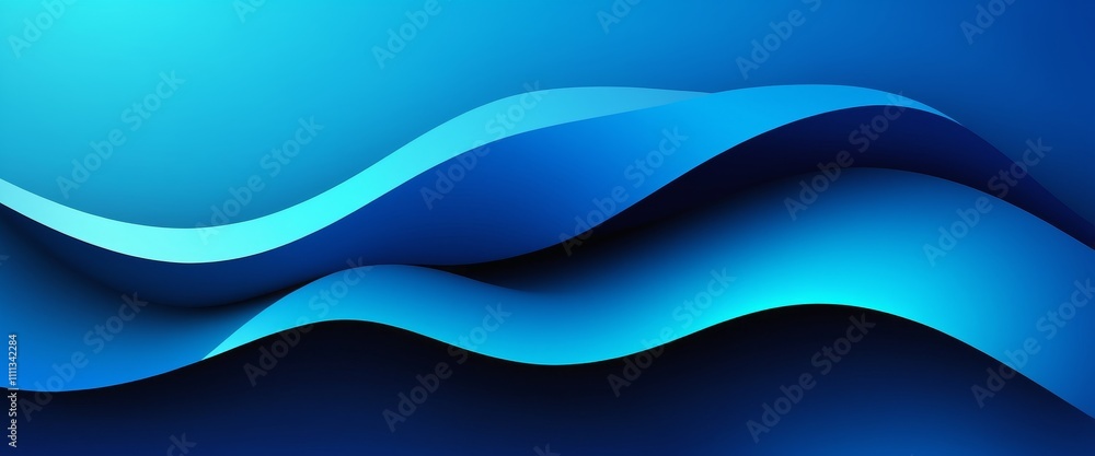 Abstract blue wave design with fluid shapes and modern gradient aesthetic Abstract blue wave design with fluid shapes and modern gradient aesthetic