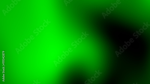 Abstract Green and Black Gradient Background