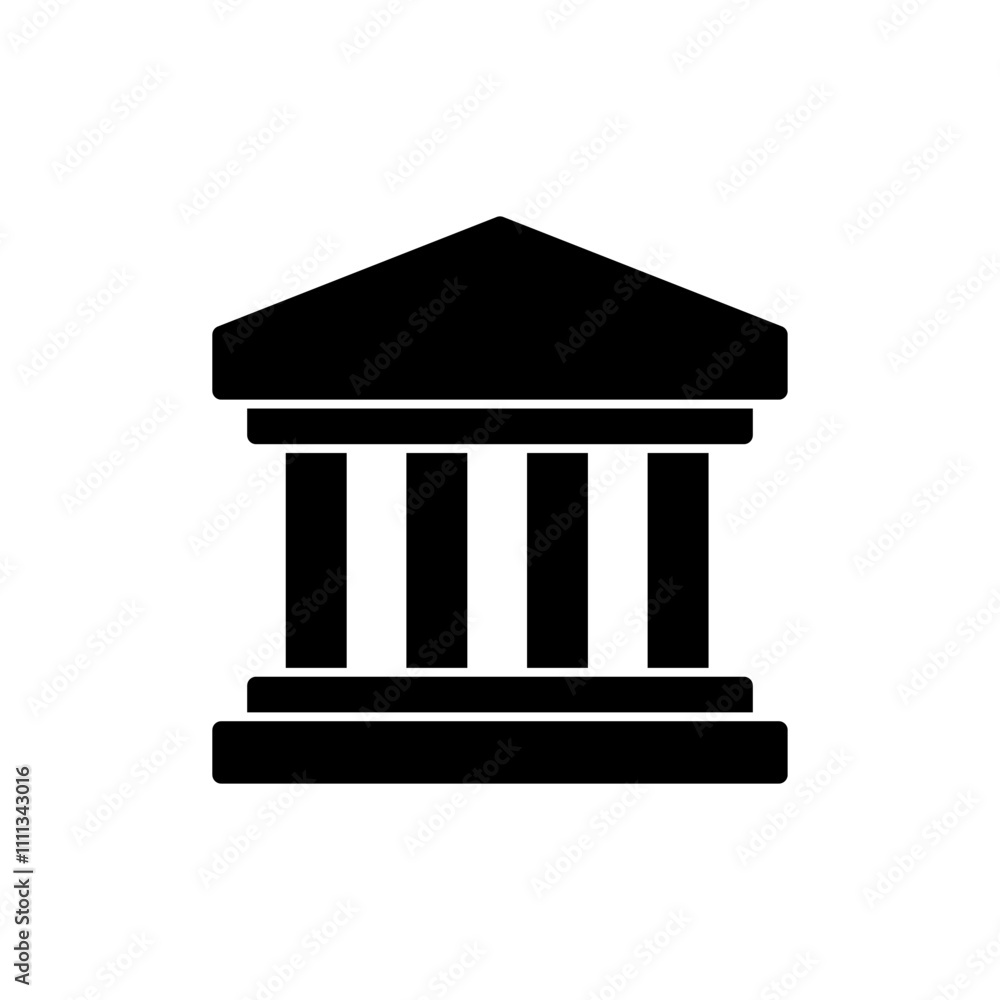 Bank icon vector. Bank sign and symbol, museum, university Bank icon vector. Bank sign and symbol, museum, university