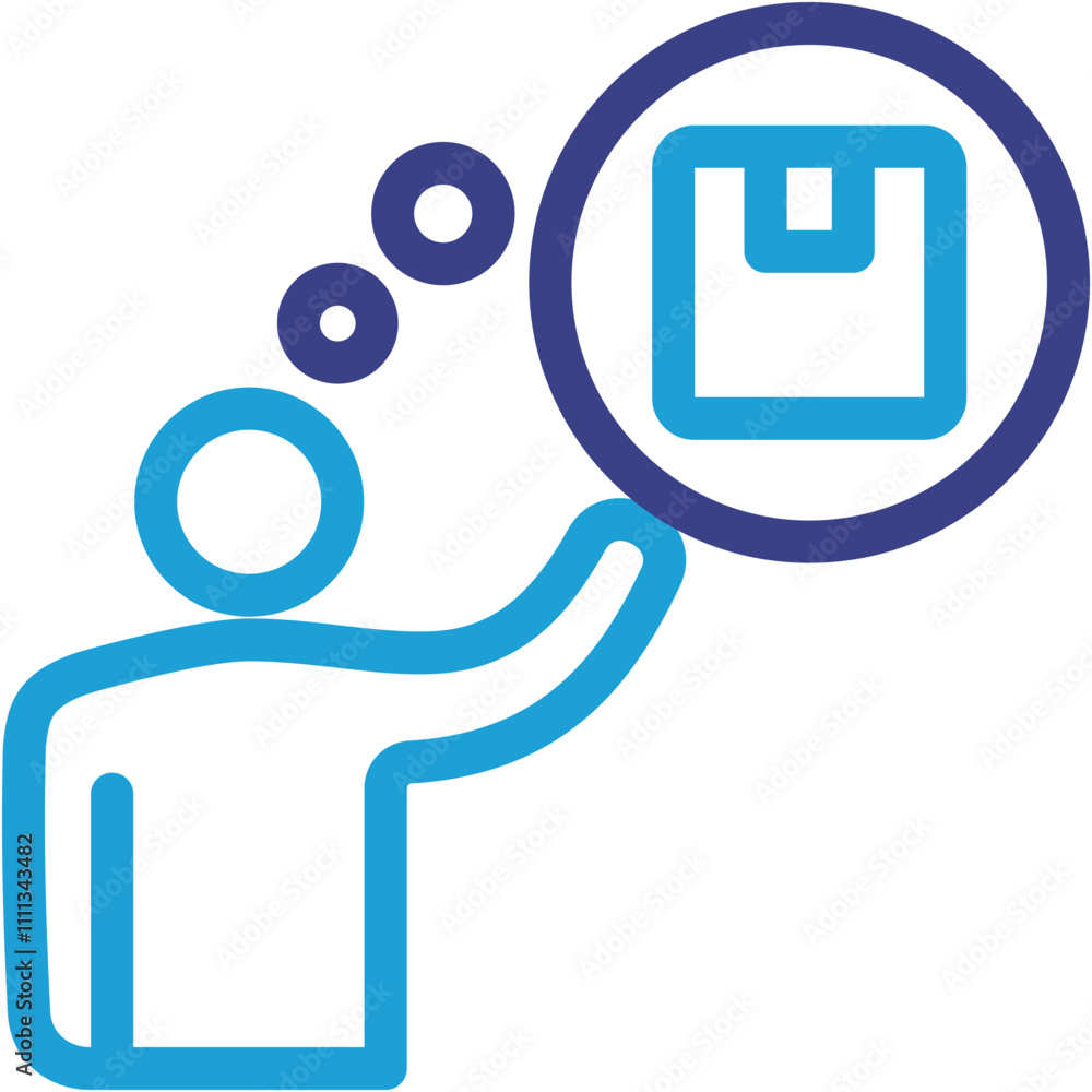 Fototapeta premium Brand Awareness Icon