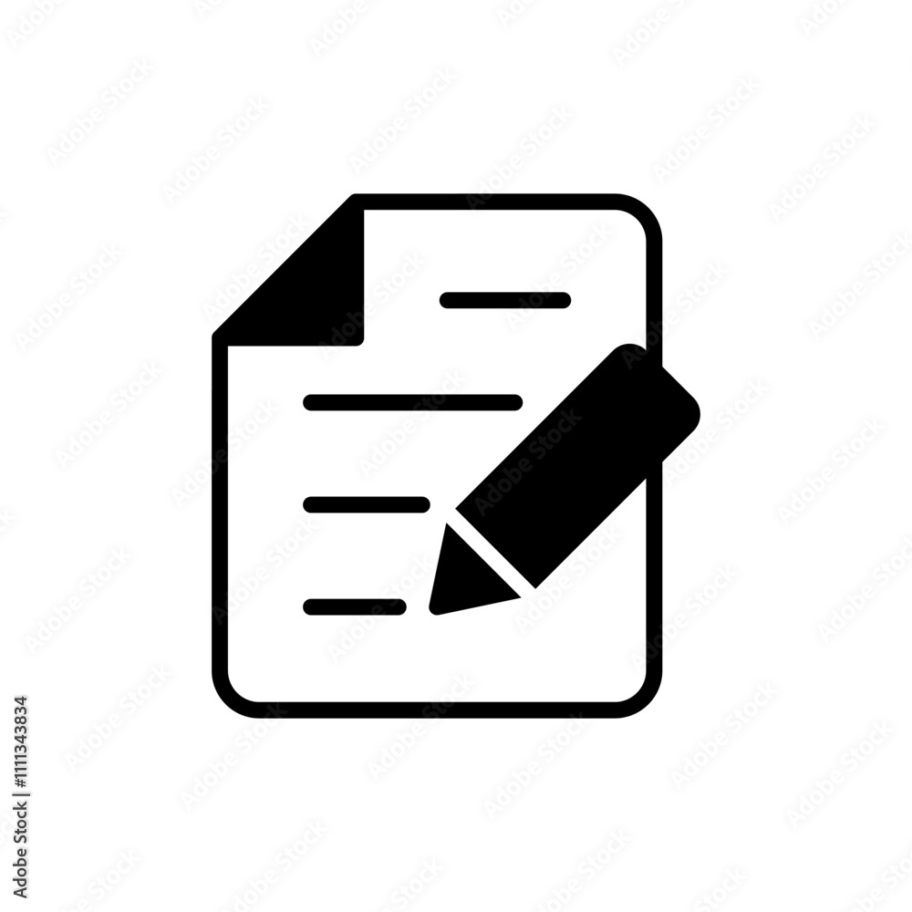Note icon vector. notepad sign and symbol Note icon vector. notepad sign and symbol