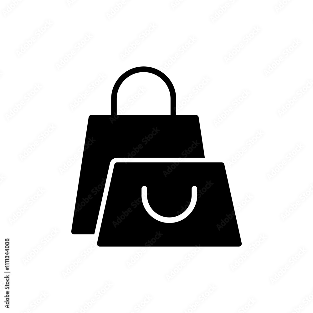 Shopping bag icon vector. shopping sign and symbol Shopping bag icon vector. shopping sign and symbol