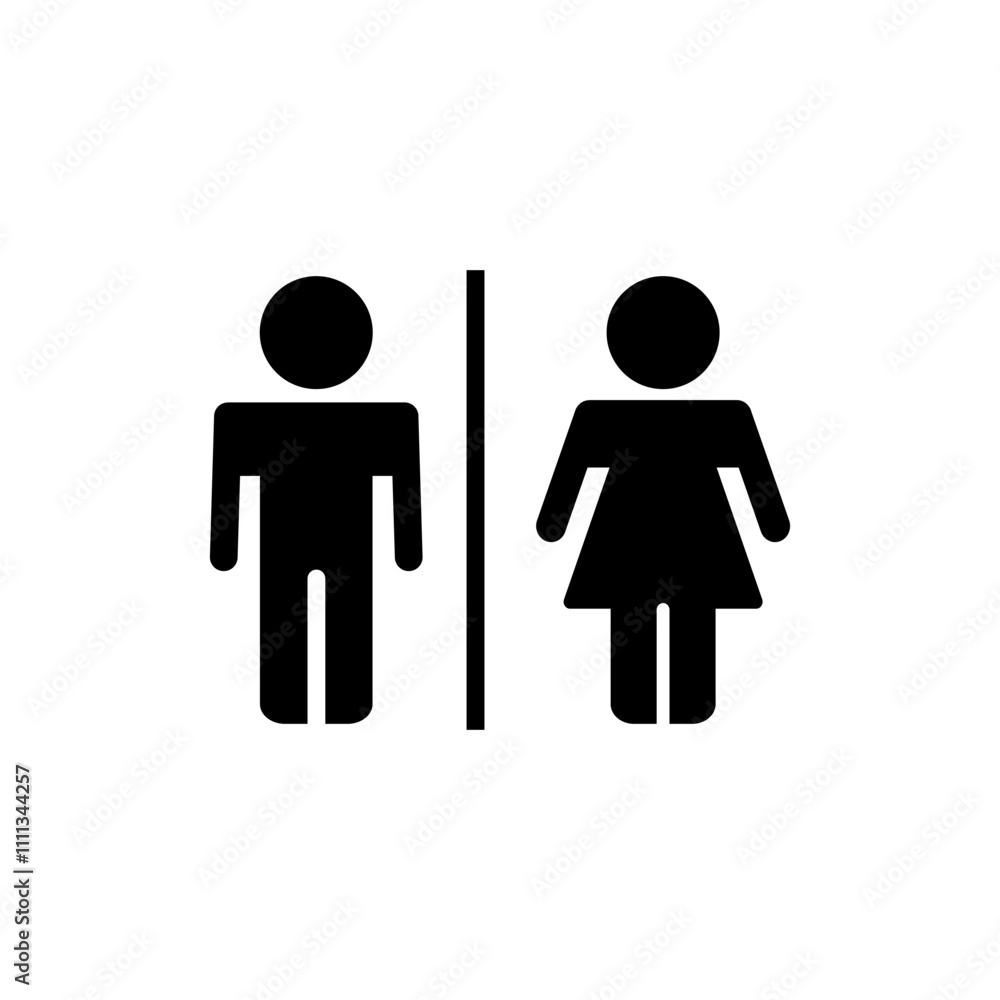 Toilet icon vector. Girls and boys restrooms sign and symbol. bathroom sign. wc, lavatory Toilet icon vector. Girls and boys restrooms sign and symbol. bathroom sign. wc, lavatory