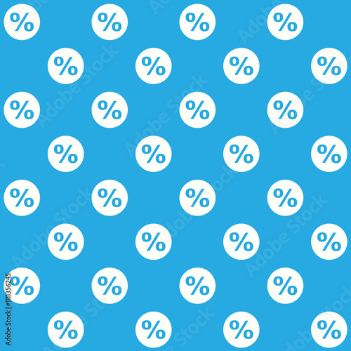 Discount Sale Sign Vector Seamless Pattern