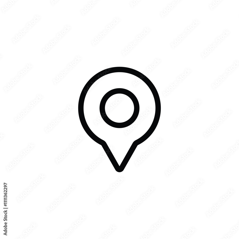 Location icon set vector. map pin symbol Location icon set vector. map pin symbol