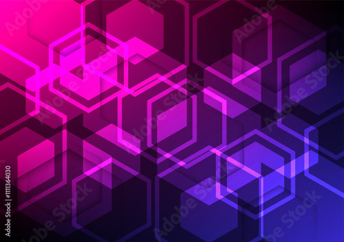Abstract background with hexagon shape