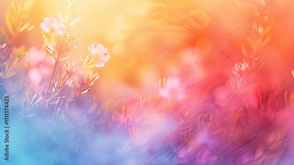 Bright, flowing gradient with a summer vibe Bright, flowing gradient with a summer vibe