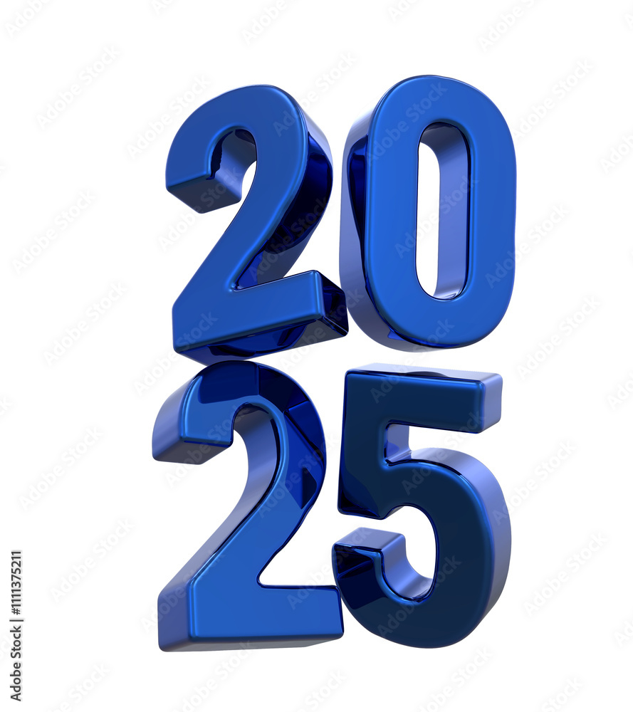 2025 Blue Number New Year 2025 Blue Number New Year