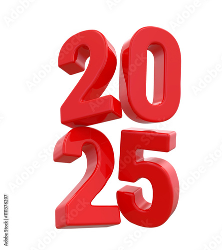 2025 Red Number New Year