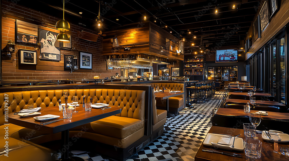 A freshly made burger with vibrant ingredients, paired with crispy fries on a clean dining setup. A freshly made burger with vibrant ingredients, paired with crispy fries on a clean dining setup.