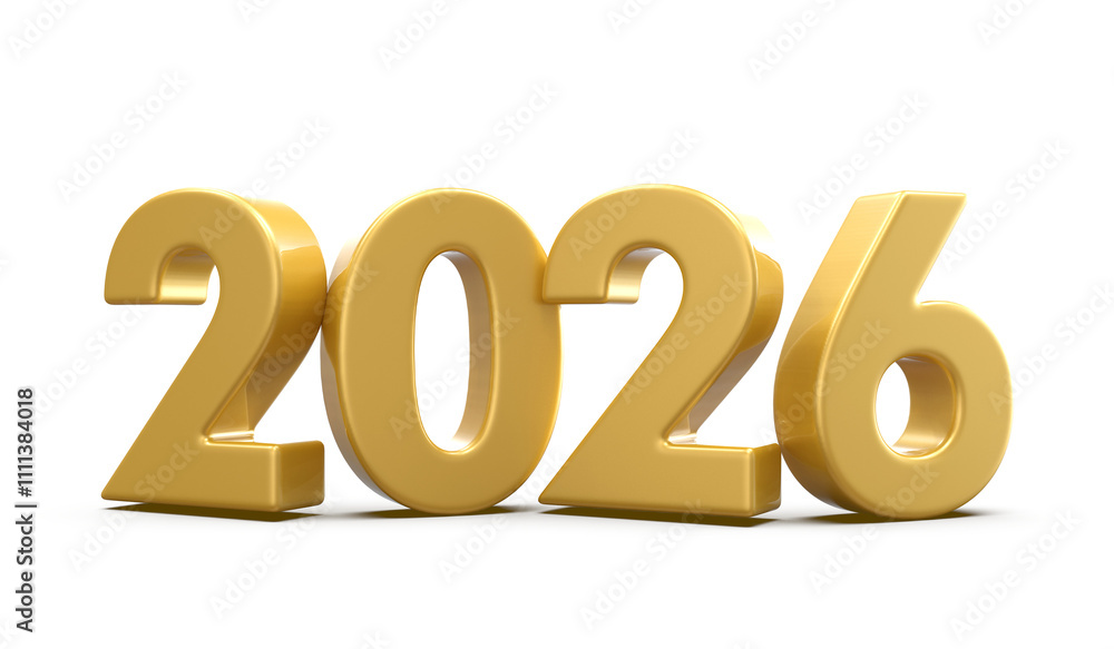 2026 Gold Number Happy New Year 2026 Gold Number Happy New Year