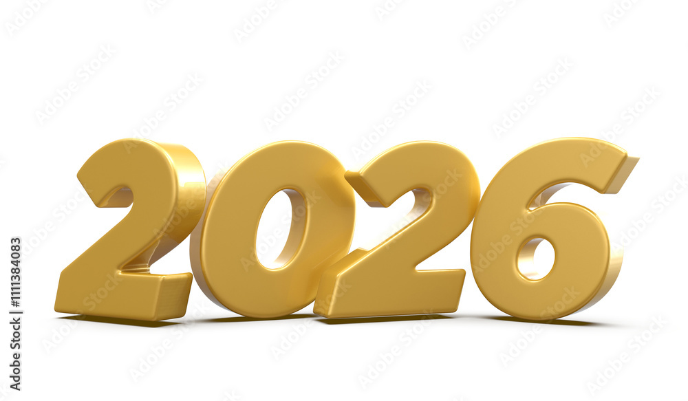 2026 Gold Number Happy New Year 2026 Gold Number Happy New Year