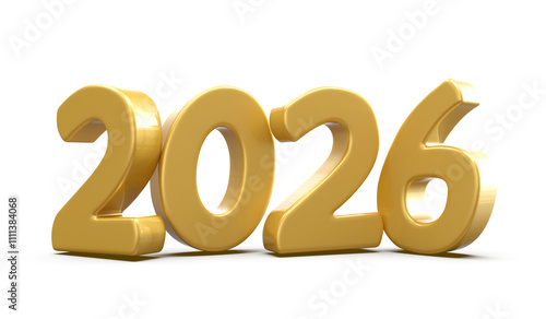 2026 Gold Number Happy New Year