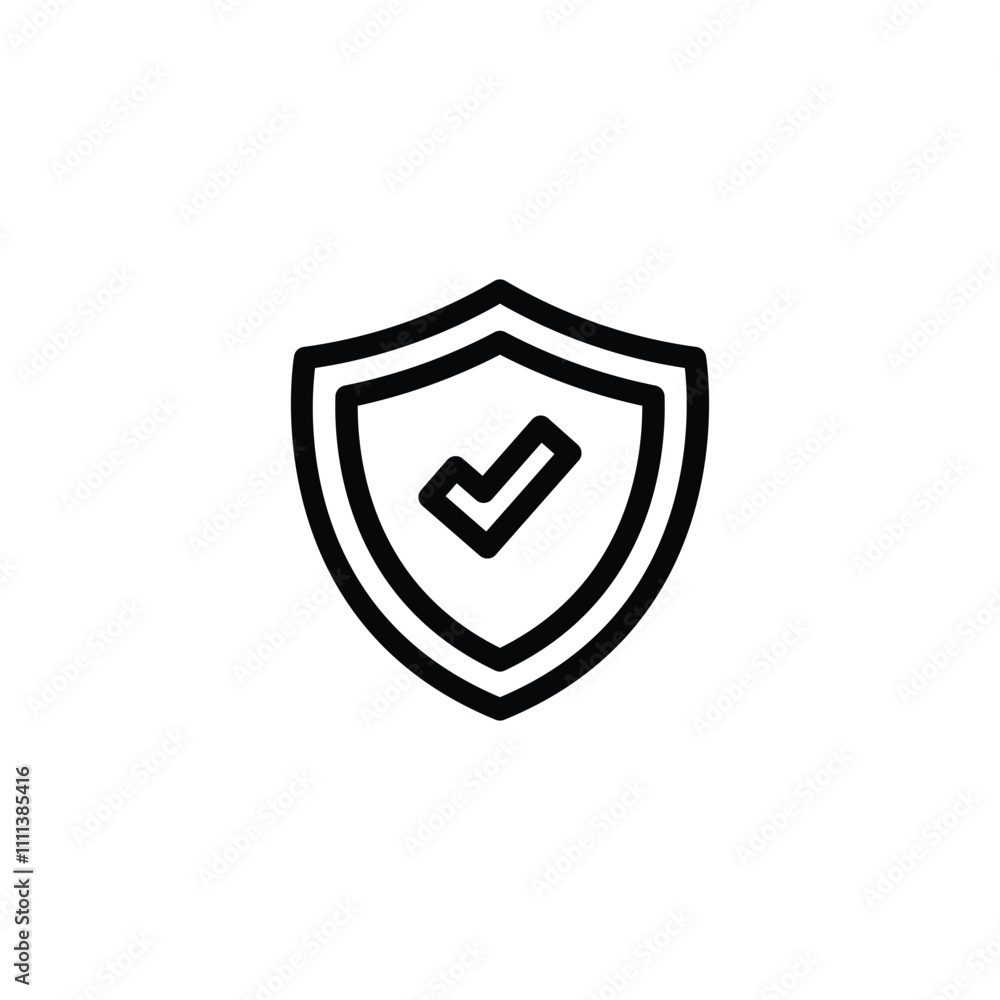 Shield check mark icon set vector Shield check mark icon set vector