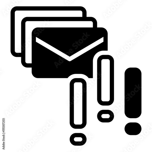 spam icon, glyph icon style