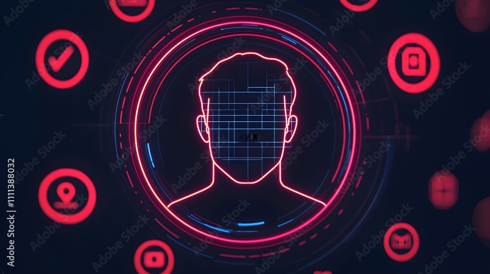 Digital Identity Verification Concept Digital Identity Verification Concept
