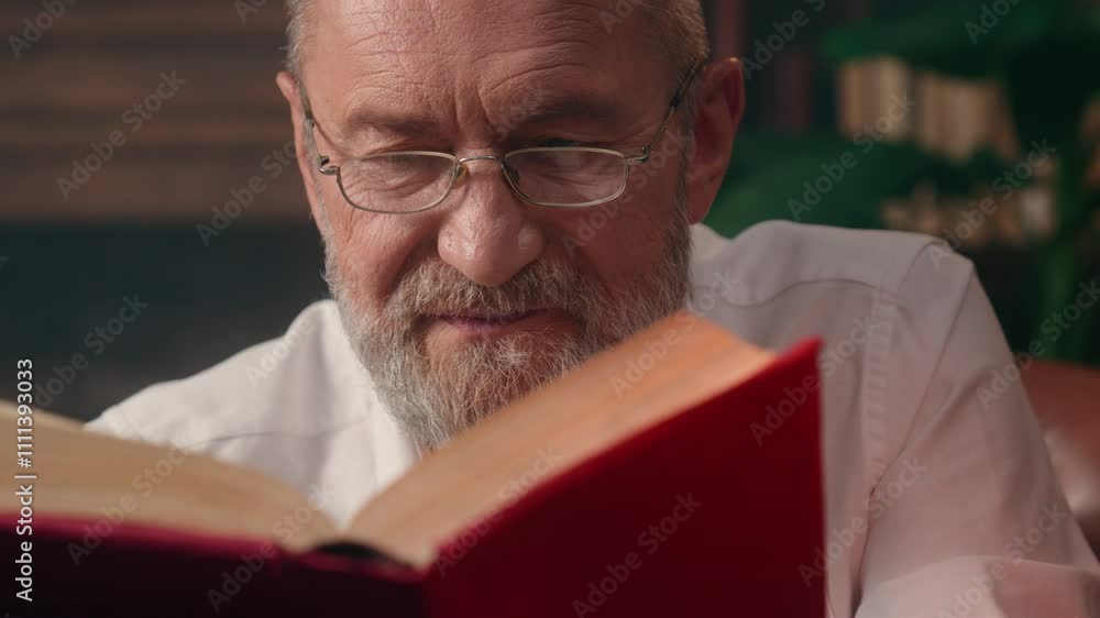 Caucasian old man reading book textbook hobby home library male businessman grandfather mature ready reader pensioner senior novel professor literature glasses health interest business office inside Caucasian old man reading book textbook hobby home library male businessman grandfather mature ready reader pensioner senior novel professor literature glasses health interest business office inside