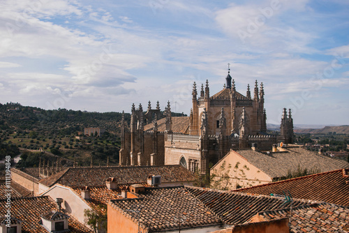 Buildings and streets of Toledo, Spain