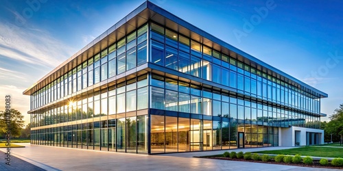 Modern building with sleek design and glass exterior  architecture  urban  city contemporary  structure  skyscraper