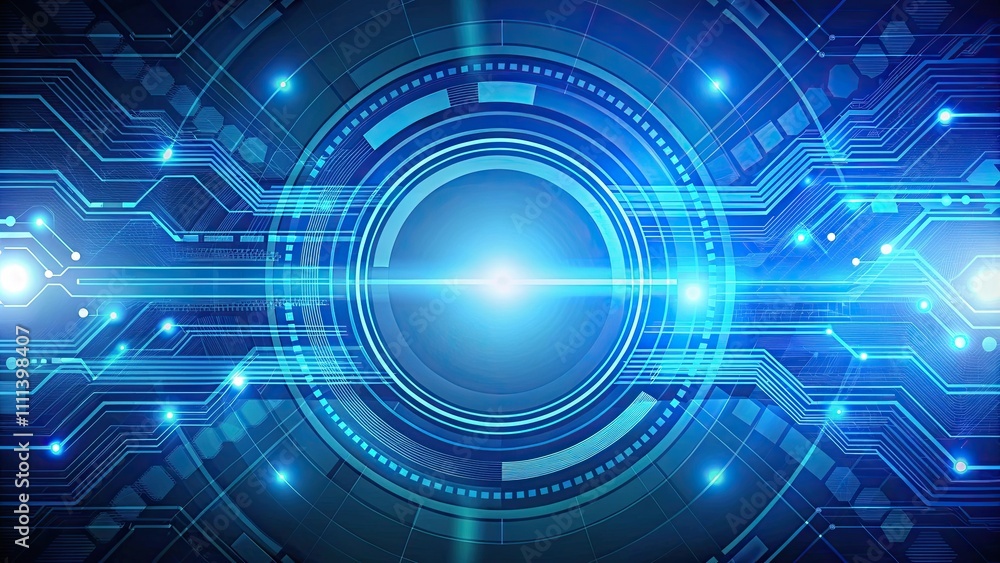 Blue arrows, lines, and circles forming an abstract technological background, blue, arrows, lines, circles, abstract Blue arrows, lines, and circles forming an abstract technological background, blue, arrows, lines, circles, abstract