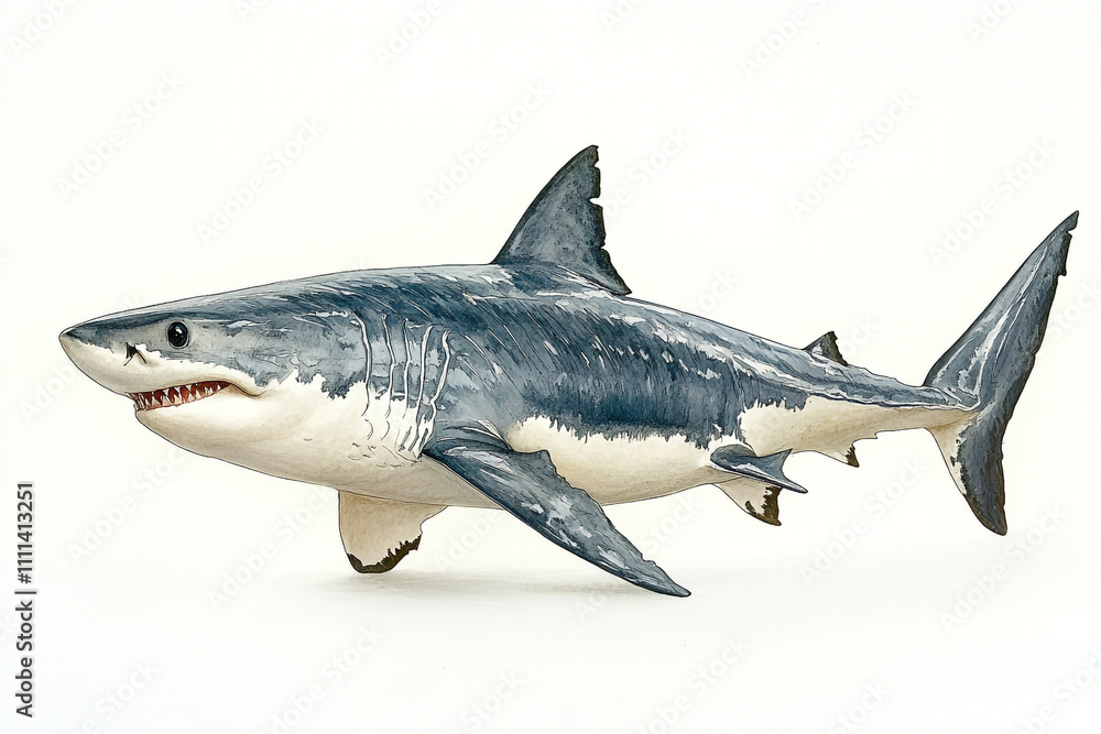 Great White Shark Aquatic Predator Ocean Wildlife Great White Shark Aquatic Predator Ocean Wildlife