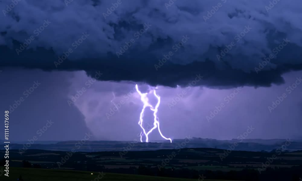 Lightning Majesty: Night's Thunderstorm Spectacle Lightning Majesty: Night's Thunderstorm Spectacle
