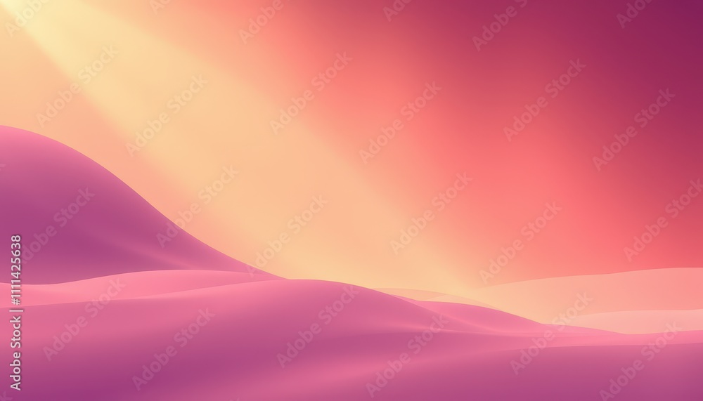 Abstract Pink and Orange Gradient Landscape Abstract Pink and Orange Gradient Landscape