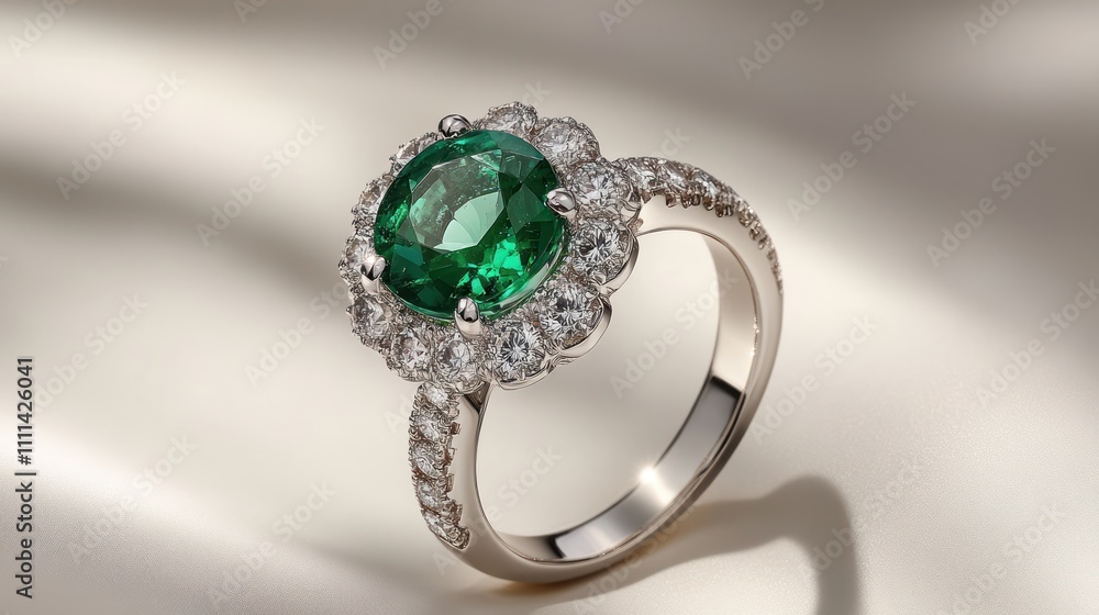 Emerald and Diamond Ring Emerald and Diamond Ring