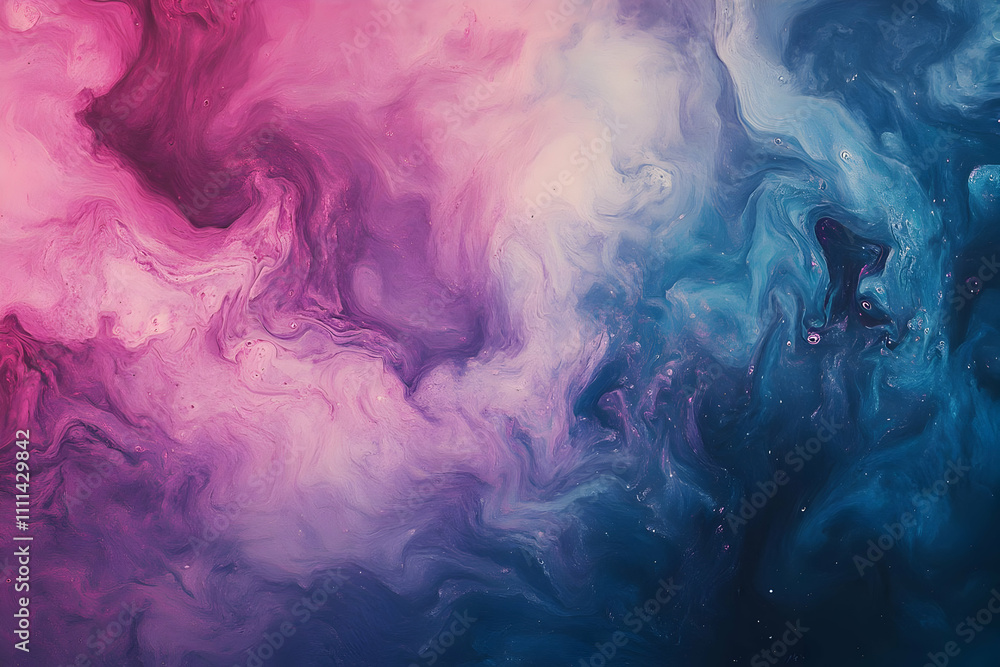 Abstract swirling colors in shades of pink and blue creating a mesmerizing visual effect. Abstract swirling colors in shades of pink and blue creating a mesmerizing visual effect.