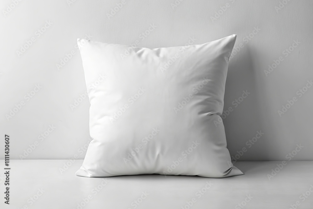 Classic White Pillow on a White Background with Shadow - Perfect for Minimalist Decor and Bedding Photography, Ideal for Interior Design Projects and Home Decor Inspiration Classic White Pillow on a White Background with Shadow - Perfect for Minimalist Decor and Bedding Photography, Ideal for Interior Design Projects and Home Decor Inspiration