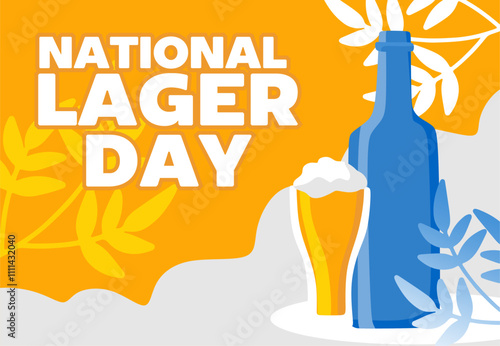 national lager day with delicious lager