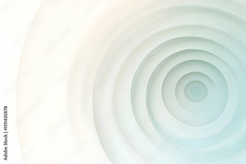 Abstract design featuring concentric circles in soft pastel colors. Abstract design featuring concentric circles in soft pastel colors.