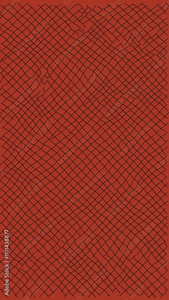 Brown Diamond pattern hand drawn design on Red background illustration Brown Diamond pattern hand drawn design on Red background illustration