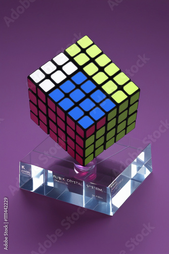 Futuristic Puzzle Cube with Accessories photo