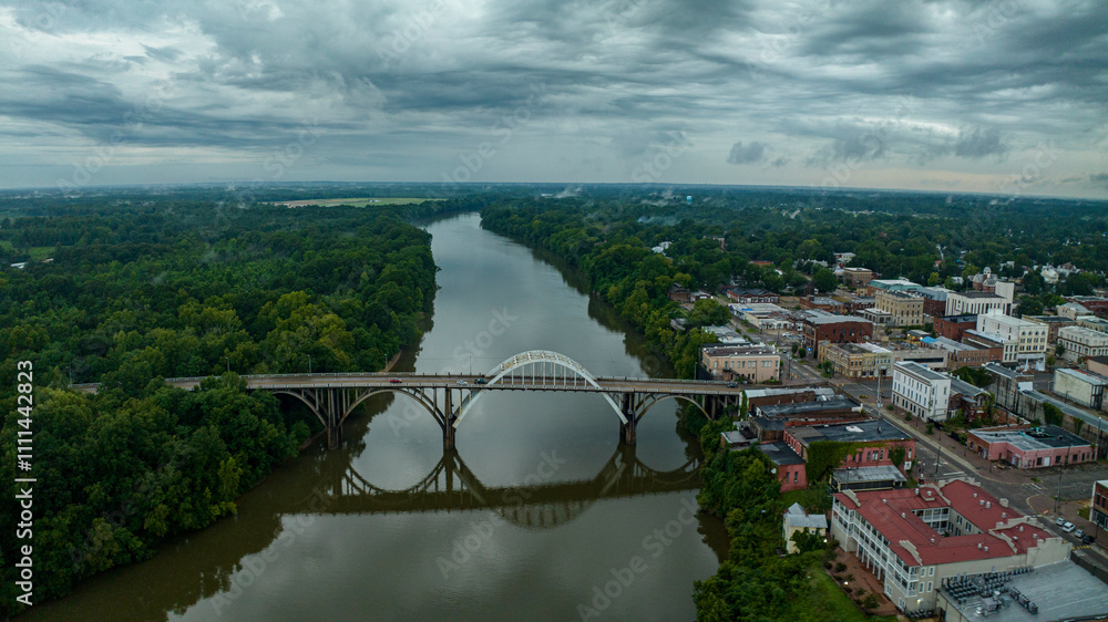 Φωτογραφία JULY 9, 2023, SELMA ALABAMA, USA - Civil Rights Symbol Edmond Pettus Bridge over