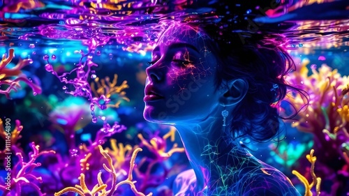 Surreal Underwater Portraits with Dreamy Glow