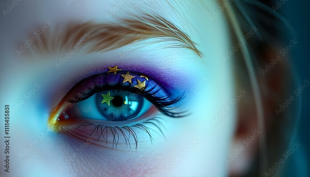 eye with stars, really lovely. eye with stars, really lovely.