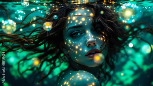 Surreal Underwater Portraits with Dreamy Glow