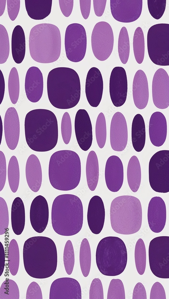 Purple Oval pattern hand drawn design on White background illustration Purple Oval pattern hand drawn design on White background illustration