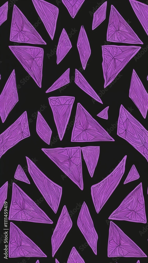 Purple Parallelogram pattern hand drawn design on Blue background illustration Purple Parallelogram pattern hand drawn design on Blue background illustration