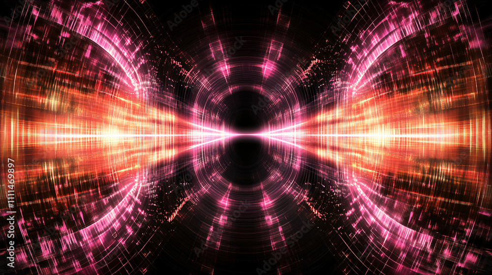 A vibrant, abstract visual featuring dynamic beams of light and color, creating a sense of energy and movement against a dark background. A vibrant, abstract visual featuring dynamic beams of light and color, creating a sense of energy and movement against a dark background.
