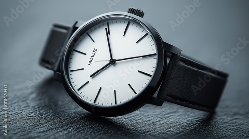 Wallpaper Mural Black Minimalist Wristwatch Torontodigital.ca