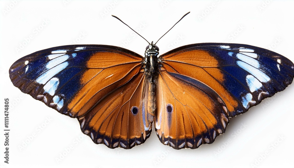 Naklejka premium butterfly on isolated white background