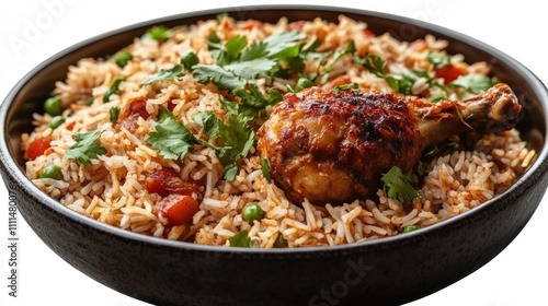 Chicken and rice dish.