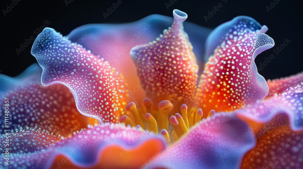 Macro photography of a flower, detailed petals, vibrant colors, shallow depth of field Macro photography of a flower, detailed petals, vibrant colors, shallow depth of field