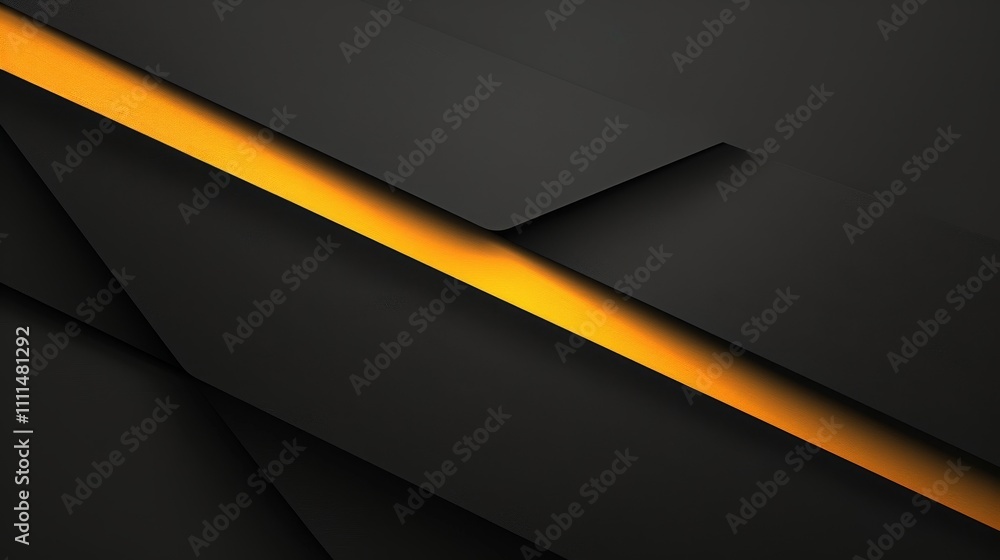 Abstract and modern background with an orange stripe crossing dark geometric shapes, sleek and stylish for banners, posters, and presentations, adding a futuristic touch Abstract and modern background with an orange stripe crossing dark geometric shapes, sleek and stylish for banners, posters, and presentations, adding a futuristic touch